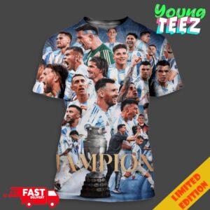 Congrats Argentina Champions Copa America 2024 Shirt Argentina Copa America 2024 Shirt Copa America 2024 Champions All Over Print T-Shirt