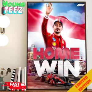 Congrats Charles Lecterc Champions Monaco Grand Prix 2024 Home Win Home Decor Poster Canvas