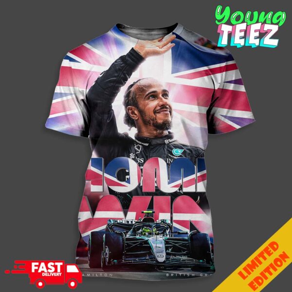 Congrats Lewis Hamilton With Mercedes AMGF1 Champions British Grand Prix 2024 Home Win Unisex All Over Print T-Shirt