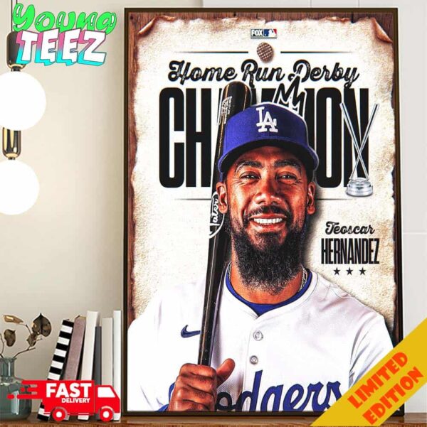 Congratulations Teoscar Hernandez Is Your 2024 Home Run Derby Champion MLB Home Decor Poster Canvas