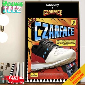 Czarface x Saucony Azura Czarcony Sneaker Release In 2024 Poster Canvas Home Decor