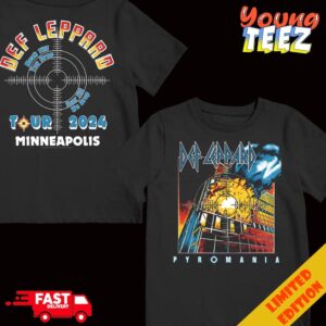 Def Leppard Pyromania Rock Till You Drop Tour Till We Drop Tour 2024 Minneapolis T-Shirt