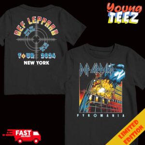 Def Leppard Pyromania Rock Till You Drop Tour Till We Drop Tour 2024 New York T-Shirt