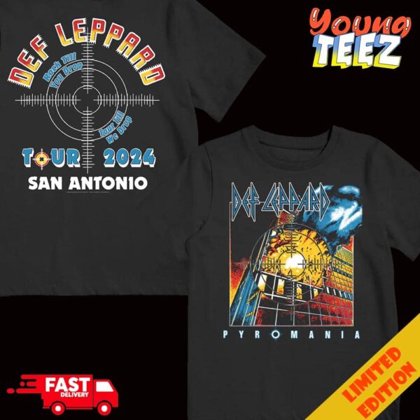 Def Leppard Pyromania Rock Till You Drop Tour Till We Drop Tour 2024 San Antonio T-Shirt