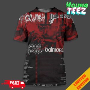 Dying Wish And Pain Of Truth Fall Tour 2024 Schedule List Date Unisex 3D T-Shirt