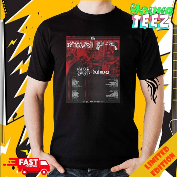 Dying Wish And Pain Of Truth Fall Tour 2024 Schedule List Date Unisex Essentials T-Shirt