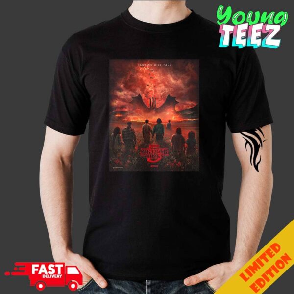 Final Season Stranger Things VOL 1 2025 Release Only On Netflix Unisex Merchandise T-Shirt