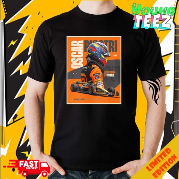 First F1 Win For Oscar Piastri 2024 Hungarian GP Australian F1 Winners Unisex Merchandise T-Shirt