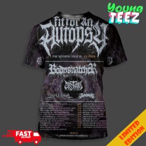 Fit For An Autopsy The Northing That Is US Tour 2024 Schedule List Date All Over Print Unisex T-Shirt