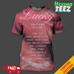 Full Tracklist Album Lucky By Halsey Video Premiere July 26th 2024 Unisex 3D T-Shirt