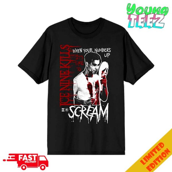 Ice Nine Kills Limited Edition When Your Number Up Scream Exclusive T-Shirt