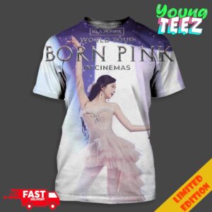 Jisoo Poster For Blackpink Born Pink Tour Film 2024 In Cinemas Fan Gift Unisex 3D T-Shirt