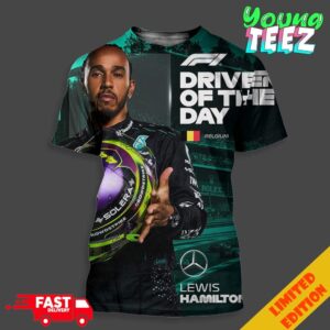 Lewis Hamilton Achieve F1 Driver Of The Day At Belgian GP 2024 Formula 1 Unisex 3D T-Shirt