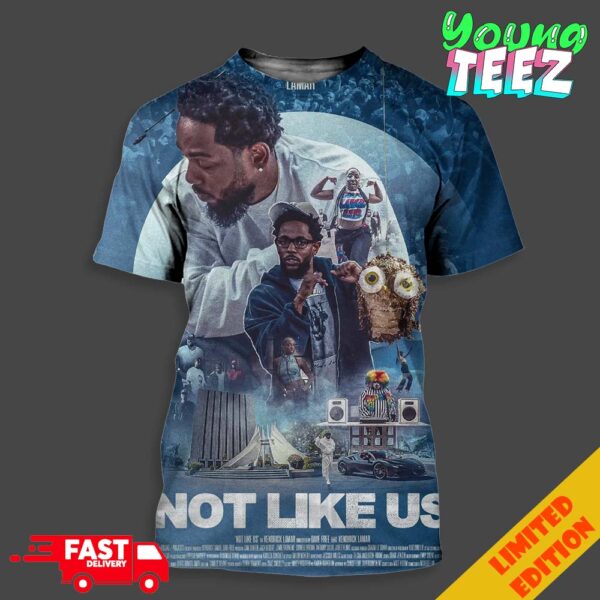 Limited Poster For Kendrick Lamar Not Like Us Official Release On July 2024 Art By Fedeariels Unisex All Over Print T-Shirt