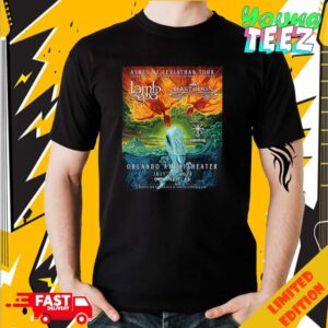 Limited Poster For Orlando Amphitheater Ashes Of Leviathan Tour 2024 With Lamb Of God And Mastondon On July 24 At Orlando FL Unisex Merchandise T-Shirt