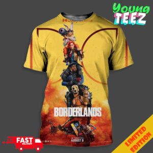 Look At How Stacked Our Crew Is Borderlands Movie Poster In Theaters August 9 2024 All Over Print Unisex T-Shirt