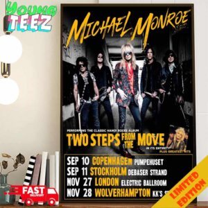 Mechael Monroe Show In 2024 Two Steps From The Move Album Schedule List Date Home Decor Poster Canvas