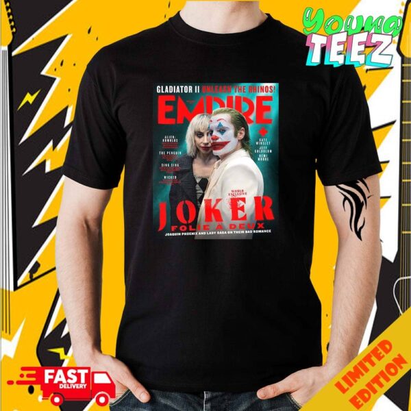 New Look At Joker 2 Folie A Deux Release On September 2024 Empire Unisex Essentials T-Shirt