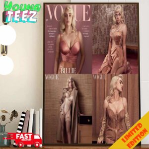 New Photoshoot Of Billie Eilish In Vogue Magazine 2024 Poster Canvas Home Decor