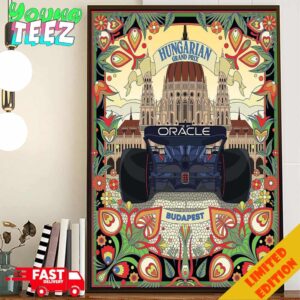 New Work For Red Bull Racing Experimenting On Hungarian Folk Art Patterns This Time Bring On Budapest F1 2024 Poster Poster Canvas Home Decor