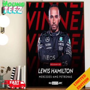 Official Lewis Hamilton Claims Victory In Belgium At Belgian GP 2024 Formula 1 Poster Canvas Home Decor