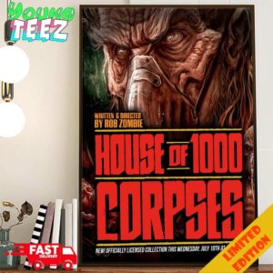 Officially Licensed Rob Zombie House Of 1000 Corpses Release On July 10th 2024 Unisex Home Decor Poster Canvas