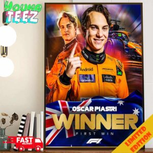 Oscar Piastri Winner Formula 1 Grand Prix 2024 In Hungaroring The First Win Poster Canvas Home Decor