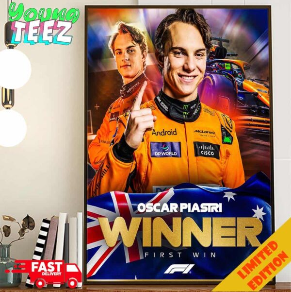 Oscar Piastri Winner Formula 1 Grand Prix 2024 In Hungaroring The First Win Poster Canvas Home Decor