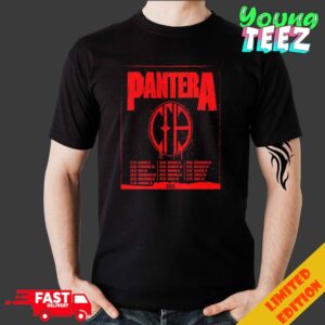 Pantera EU Tour 2025 Schedule List Date Unisex Merchandise T-Shirt