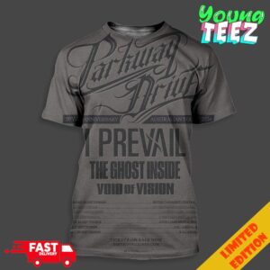 Parkway Drive 20 Year Anniversary Australian Tour 2024 I Prevail The Ghost Inside Void Of Vision Schedule List Date All Over Print Unisex T-Shirt