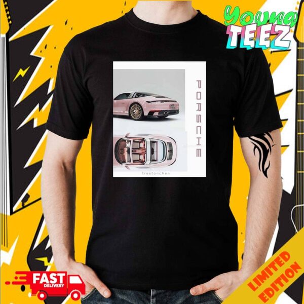 Pink Porsche 911 Trestonchen Dream Car 2024 Unisex Essentials T-Shirt