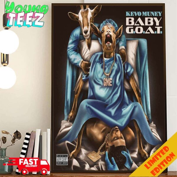 Poster For Album Baby Goat By Kevo Muney Poster Canvas Home Decor