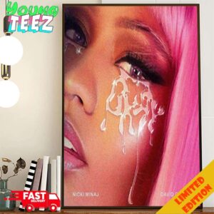 Poster For New Song Okay By Nicki Minaj x David Guetta Release In 2024 Poster Canvas Home Decor