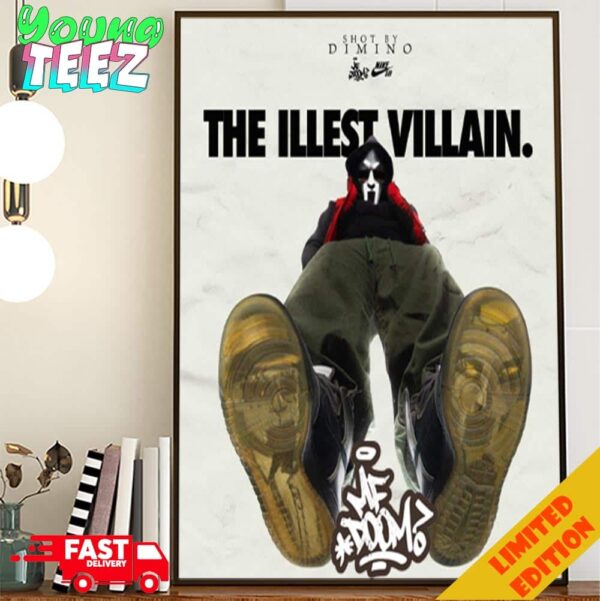Poster For Rapper Mf Doom x Nike The Illest Villain Shot By Dimino Home Decor Poster Canvas