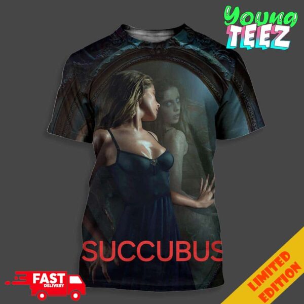 Poster For Succubus Horror Movie Release In 2024 Unisex 3D T-Shirt