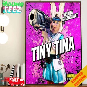 Poster Fot Ariana Greenblatt As Tiny Tina Borderlands In Theaters August 9th 2024 Poster Canvas Home Decor