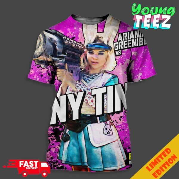 Poster Fot Ariana Greenblatt As Tiny Tina Borderlands In Theaters August 9th 2024 Unisex 3D T-Shirt