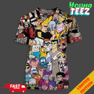 RIP Cartoon Network This Era Was Generational All Charactor And Movie Unisex All Over Print T-Shirt