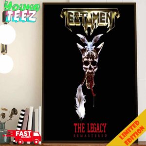 Remastered debut album The Legacy By Testament Band From Oakland CA US Thrash Metal Titans Release On July 12th 2024 Home Decor Poster Canvas