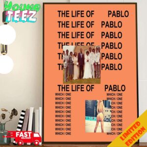 Rolling Stone Names Kanye West The Life Of Pablo The 7th Worst Album Cover Of All Time Poster Canvas Home Decor