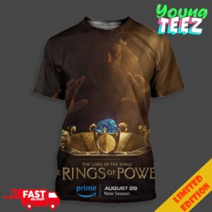 Seven For The Dwarf Lords Hall H At San Diego Comic-Con Approaches This Friday THe Lord Of The Rings The Rings Of Power All Over Print Unisex T-Shirt