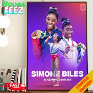 Simone Biles Qualifies For Paris She Posted The Top Score At The USAG Trials 2024 3x Olympic Gymnast Poster Canvas Home Decor