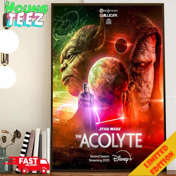 Star Wars The Acolyte 2nd Season Poster One Disney Plus Poster Canvas Home Decor