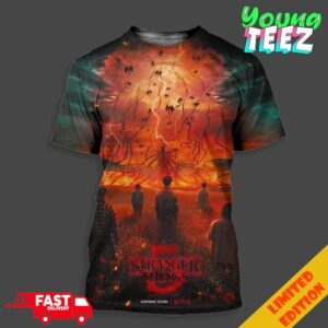 Stranger Thing Final Season Official Coming In 2025 On Netflix All Over Print Unisex T-Shirt