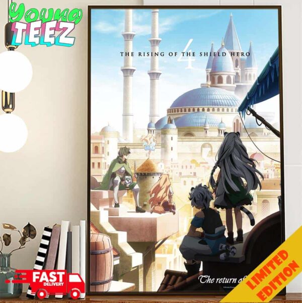 Teaser Visual Poster The Rising Of The Shield Hero Season 4 Poster Canvas Home Decor