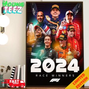 The 2024 Winners Club Has Inducted A New Member Formula 1 Race Winners 2024 Poster Canvas Home Decor