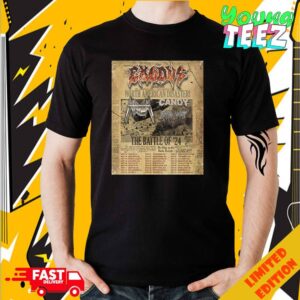 The Exodus Tour 2024 North American Disaster The Battle Of 24 Schedule List Date Unisex Merchandise T-Shirt