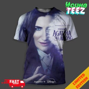 The First Poster For Agatha All Along Release On Disney On September 18th 2024 Unisex All Over Print T-Shirt