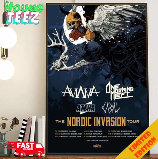 The Nordic Invasion Tour Taking Place In Sweden Norway Denmark And Finland Throughout 2024 Shoutout To High5ive Festivals Schedule Lists Home Decor Poster Canvas