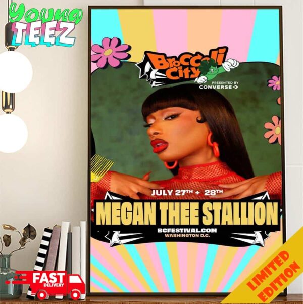 Tina Show 2024 Broccoli City On July 27 Megan Thee Stallion Home Decor Poster Canvas